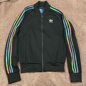 Adidas Classic Track Jacket/Sweater with Tie Dye 3 Stripes
